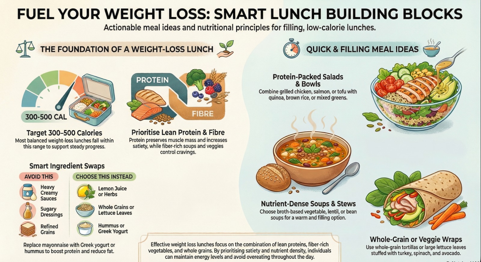 Ten quick and healthy lunch ideas for weight loss